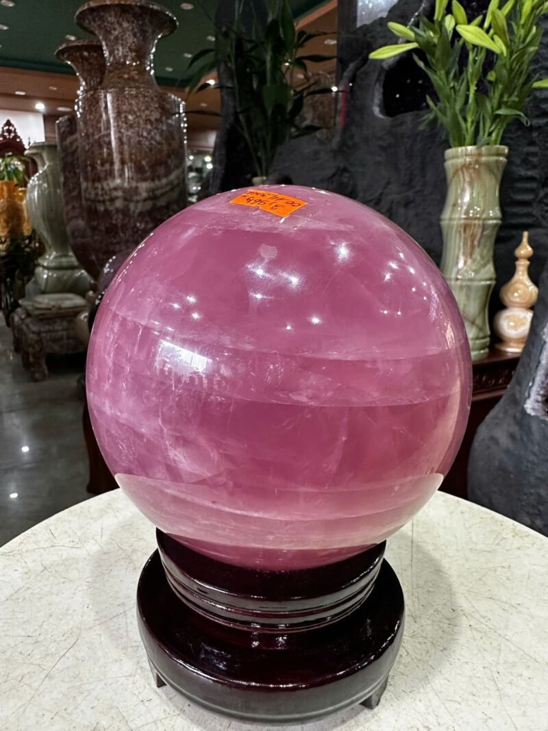 Cầu đá quý Thạch Anh Hồng Tl 3,96kgĐk14cm - Ảnh 2