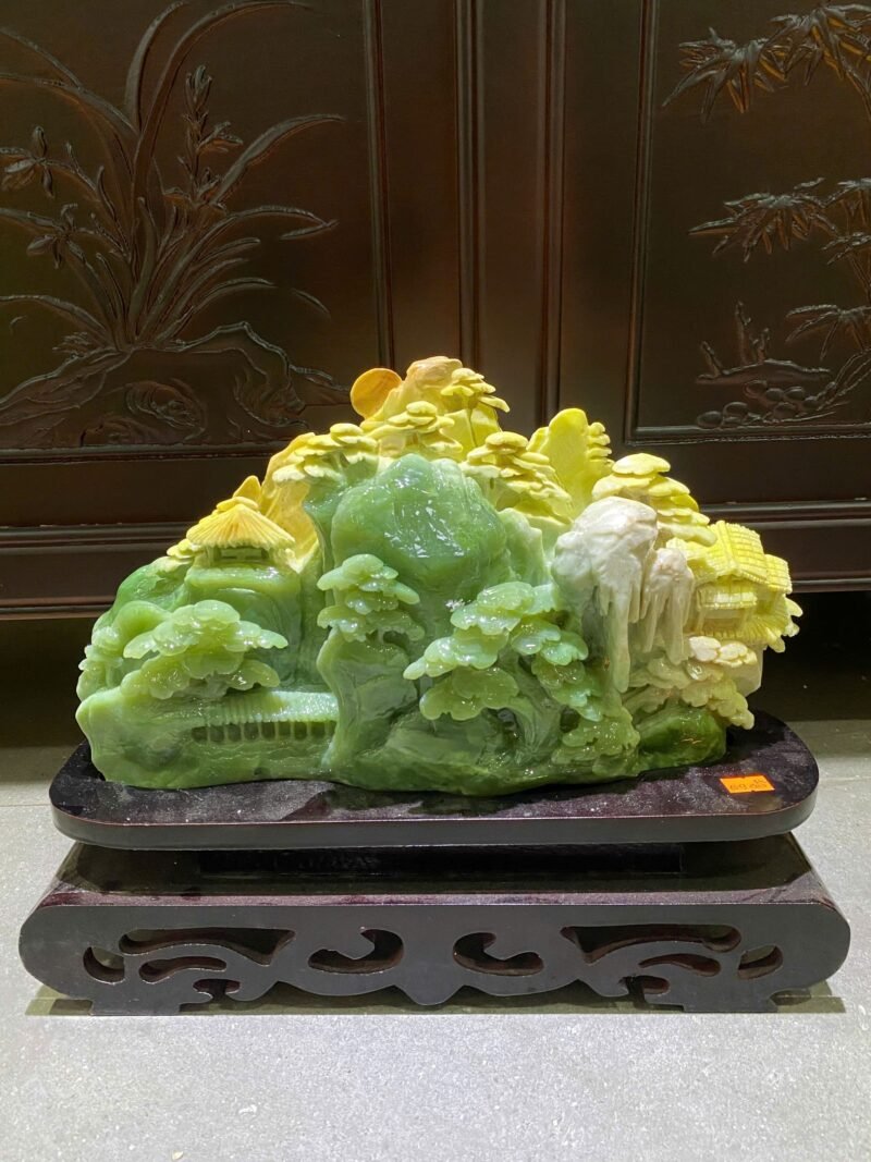 Tác phẩm Phong Cảnh Hữu Tình – Ngọc Serpentin Tự Nhiên - Ảnh 2