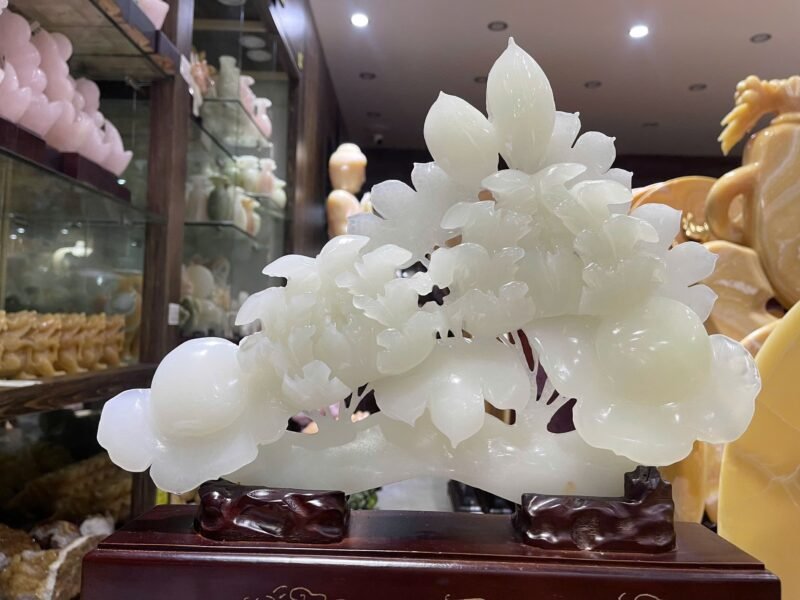 Thanh Gậy Như Ý Ngọc Onyx – Vật Phẩm Phong Thủy Cầu May Mắn & Quyền Lực (Kích thước 37x27cm)