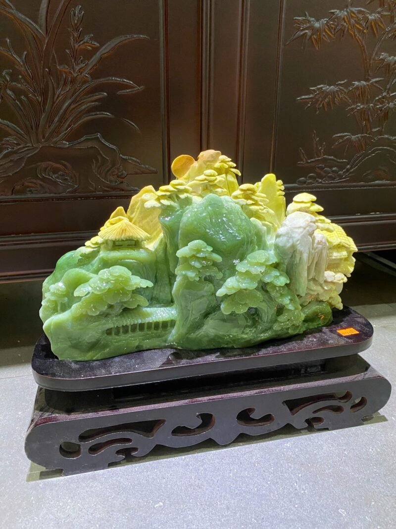 Tác phẩm Phong Cảnh Hữu Tình – Ngọc Serpentin Tự Nhiên - Ảnh 3
