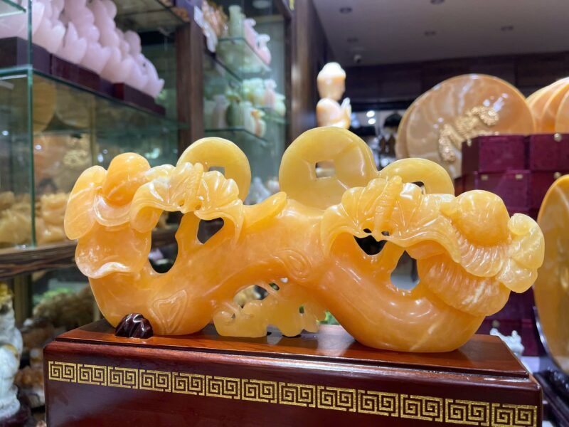 Thanh Gậy Như Ý Ngọc Hoàng Long – Biểu Tượng Phong Thủy May Mắn & Thịnh Vượng (Kích thước 33x15cm) - Ảnh 3