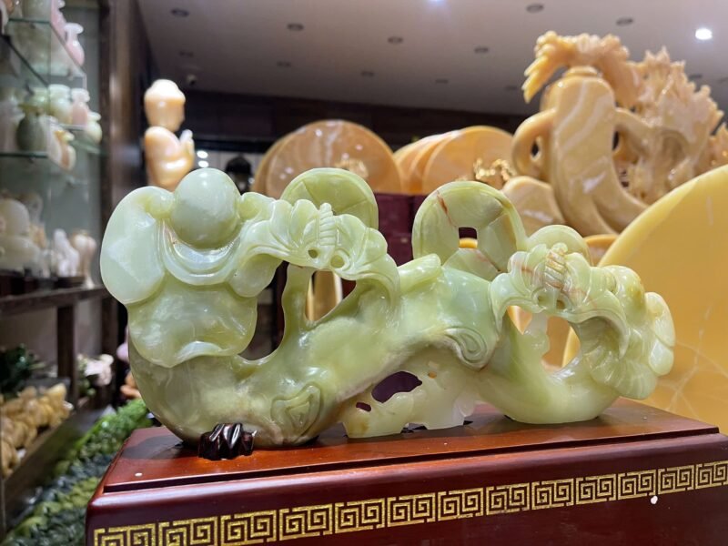 Thanh Gậy Như Ý Ngọc Onyx – Biểu Tượng Phong Thủy Cầu May Mắn & Thành Công (Kích thước 31x14cm) - Ảnh 3