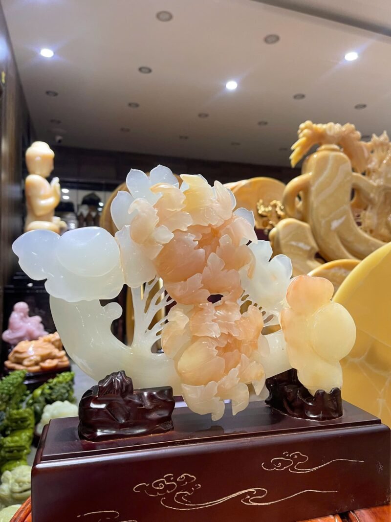 Thanh Gậy Như Ý Ngọc Onyx – Biểu Tượng Phong Thủy Cầu May Mắn & Tài Lộc (Kích thước 30x22cm) - Ảnh 2