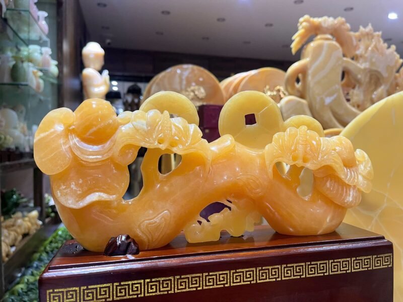 Thanh Gậy Như Ý Ngọc Hoàng Long – Biểu Tượng Phong Thủy May Mắn & Thịnh Vượng (Kích thước 33x15cm) - Ảnh 2