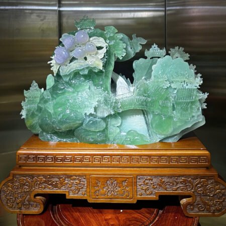 Tác phẩm Bồng Lai Tiên Cảnh – Ngọc Fluorit Tự Nhiên