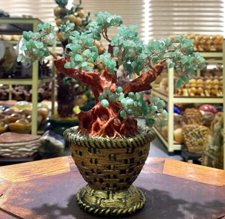 Cây Tài Lộc Thạch Anh – Biểu Tượng Phú Quý & May Mắn (KT 26x23cm)