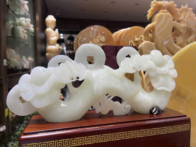 Thanh Gậy Như Ý Ngọc Onyx – Vật Phẩm Phong Thủy Mang Lại May Mắn & Quyền Lực (Kích thước 35x15cm) - Ảnh 4