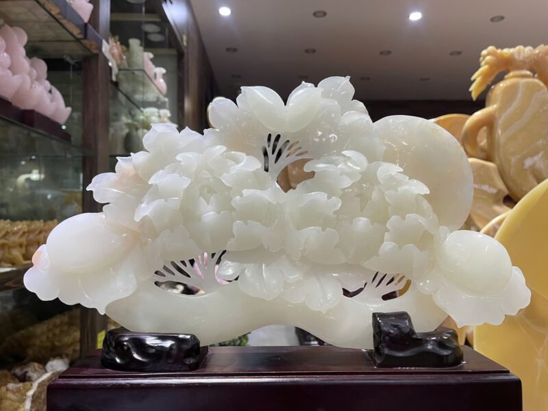 Thanh Gậy Như Ý Ngọc Onyx – Biểu Tượng May Mắn & Quyền Lực (Kích thước 43,5x25cm)