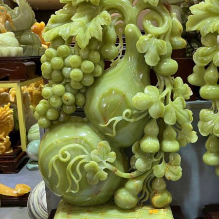 Tác Phẩm Hồ Lô Tài Lộc Ngọc Onyx – Vật Phẩm Cát Tường Chiêu Tài Hóa Sát