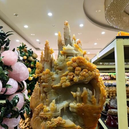 Tác Phẩm Bồng Lai Tiên Cảnh Ngọc Thọ Sơn KT 47×26cm – Biểu Tượng Cát Tường