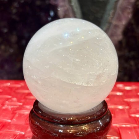 Cầu Thạch Anh Trắng Dừa Kích Thước 7cm