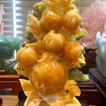 Tác phẩm Đào Tiên Ngọc Hoàng Long – Biểu tượng Trường Thọ & Phúc Lộc