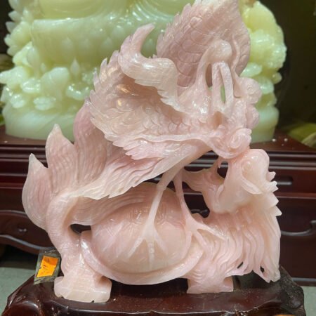 Tác phẩm Tiên Hạc Cưỡi Long Quy - Kích thước 23 x 19 cm