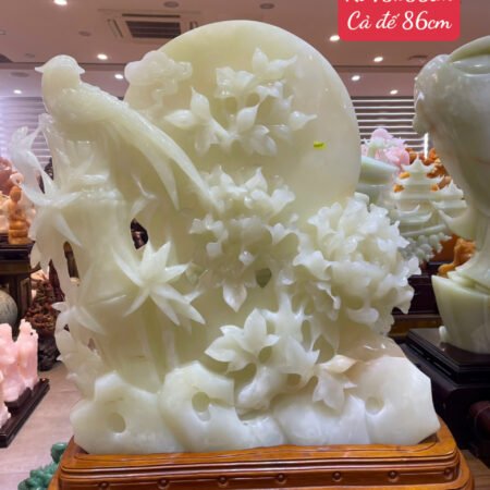 Tác Phẩm Hoa Khai Phú Quý Ngọc Onyx – Biểu Tượng Của Thịnh Vượng & May Mắn